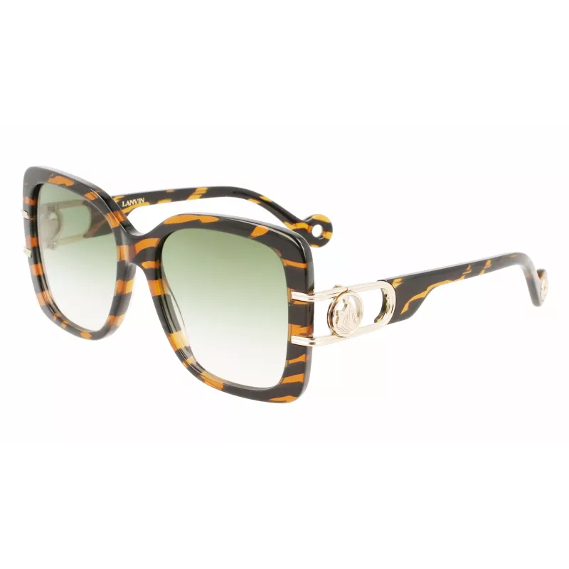 LANVIN naisten aurinkolasit LNV624S-236 Havana ruskea liukuväri 53 mm