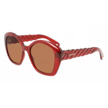 LANVIN naisten LNV628S-601 kulmikkaat aurinkolasit - musta/harmaa - 54/19/140 mm