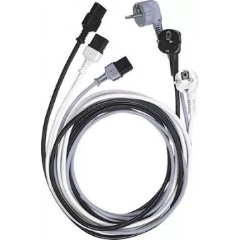 LAPP virtakaapeli Schuko-pistokkeella IEC C13 -liittimeen, H05VV-F, 2,5 m, musta, 10 A, 250 V 73222334