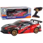 Suuri kauko-ohjattava urheiluauto 1:10 punainen Lean Toys