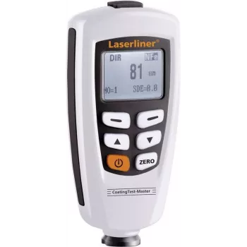 Laserliner CoatingTest-Master pinnoitepaksuusmittari, 0-1250 µm, magnetinduktio & pyörrevirta, musta/valkoinen 082.150A