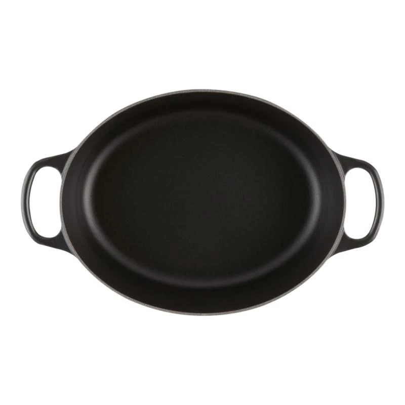 Le Creuset Signature 21178310000430 soikea paistoastia 31 cm, 6,3 l, emaloitu valurauta, mattamusta
