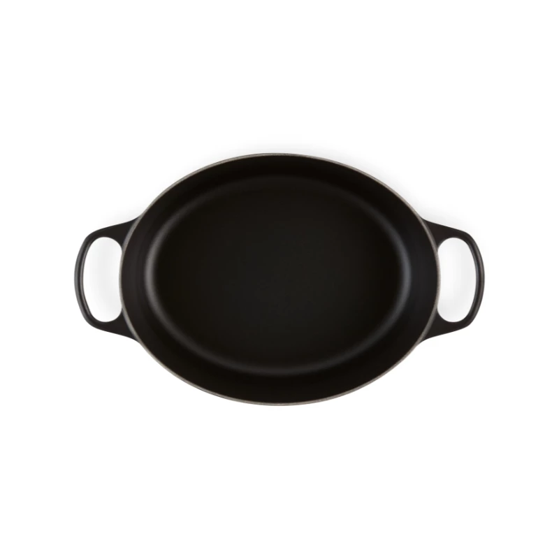 Le Creuset Signature 21178310000430 soikea paistoastia 31 cm, 6,3 l, emaloitu valurauta, mattamusta