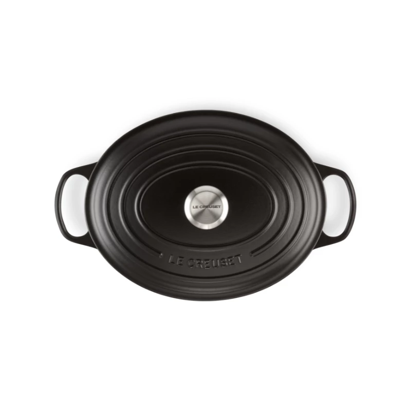 Le Creuset Signature 21178310000430 soikea paistoastia 31 cm, 6,3 l, emaloitu valurauta, mattamusta