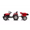 LEAN CARS 24V akkutraktori HC-306 punainen perävaunulla