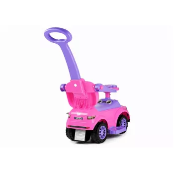 LEAN CARS 614W lasten työnnettävä ajoneuvo vanhemman työntöaisalla - pinkki
