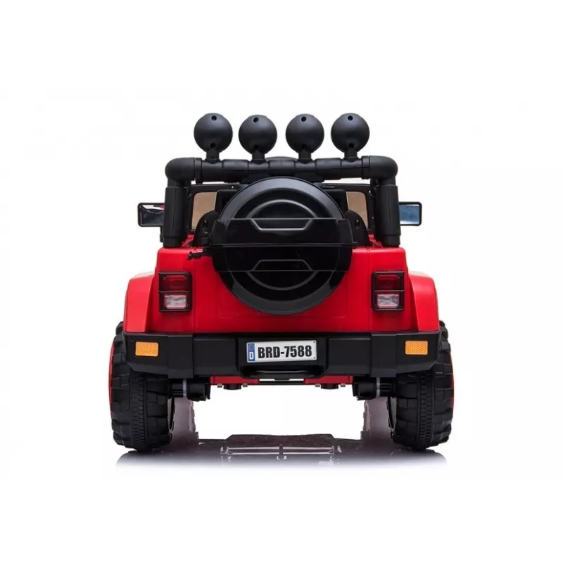 LEAN CARS akkuauto Jeep BRD-7588 punainen 4x4 7408
