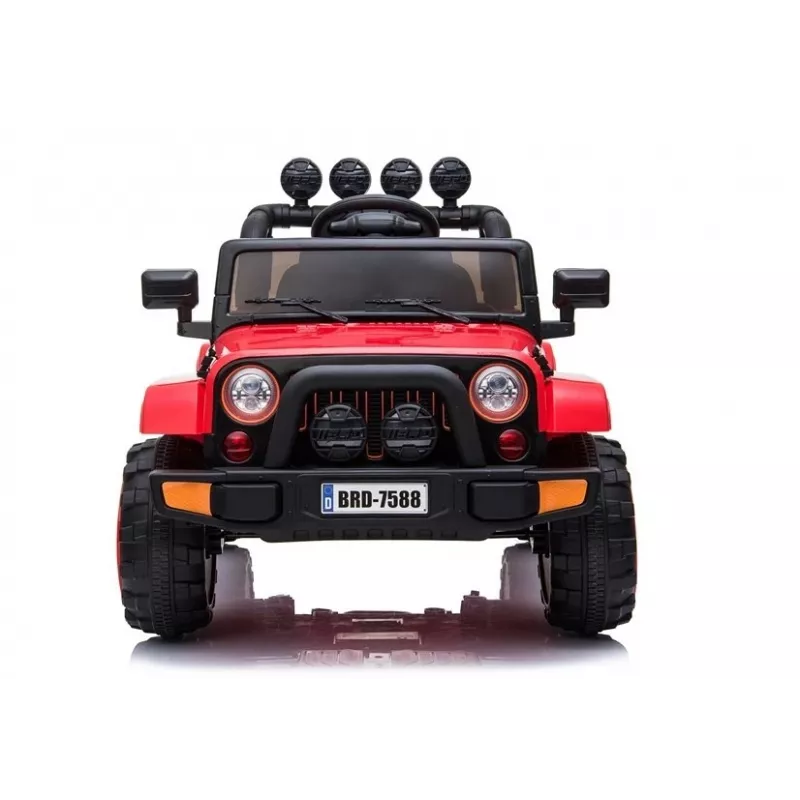 LEAN CARS akkuauto Jeep BRD-7588 punainen 4x4 7408