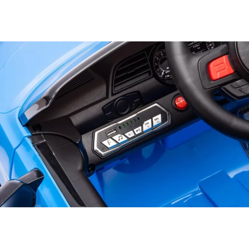 LEAN CARS Akkukäyttöinen ajoneuvo Ford Mustang GT500 Shelby sininen