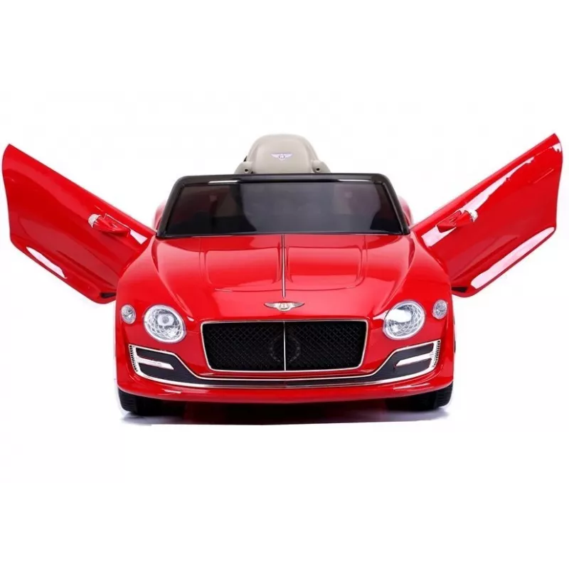 LEAN CARS Bentley Continental GT 12V sähköinen lastenauto - punainen maalattu