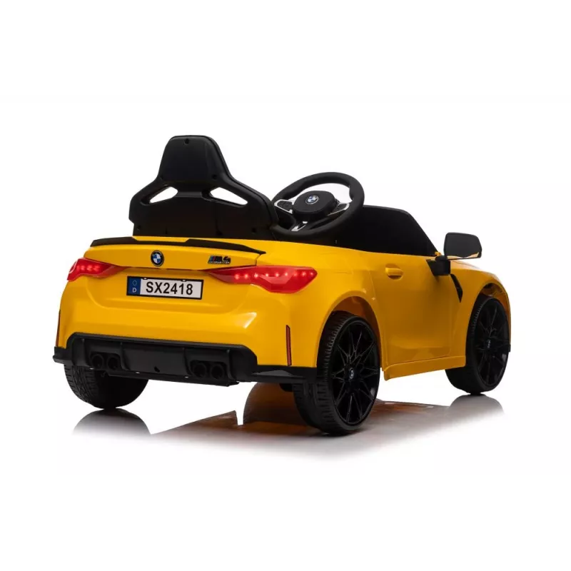 LEAN CARS sähköinen lastenauto BMW M4 keltainen