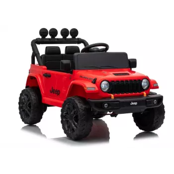 LEAN CARS Jeep Rubicon DK-JWR558 24V punainen akkukäyttöinen ajoneuvo