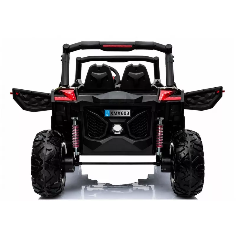LEAN CARS Jeep XMX603 sähköinen lastenauto - musta MP3:lla