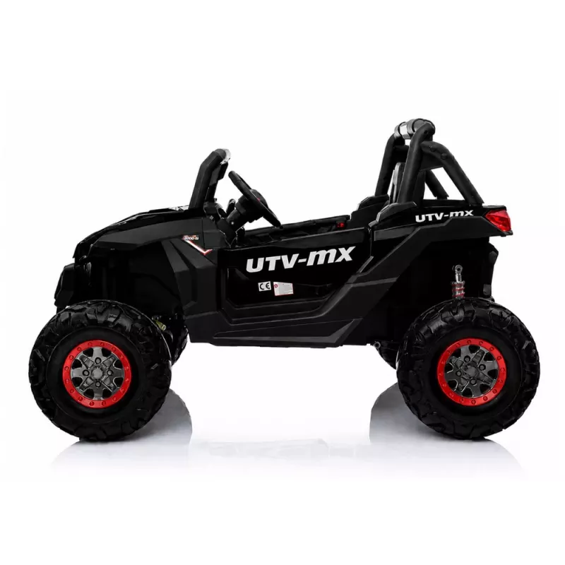 LEAN CARS Jeep XMX603 sähköinen lastenauto - musta MP3:lla