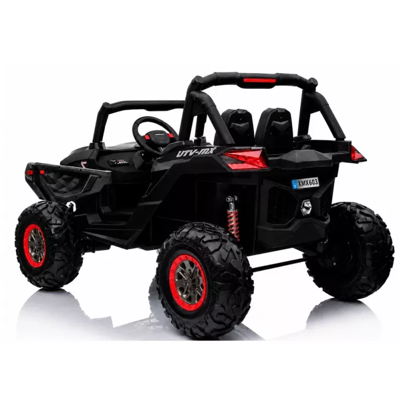 LEAN CARS Jeep XMX603 sähköinen lastenauto - musta MP4:llä