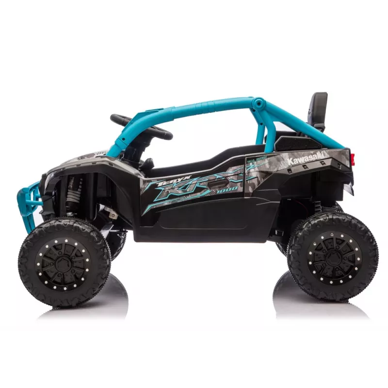 LEAN CARS Kawasaki JS330 24V 5Ah musta ja sininen akkuauto