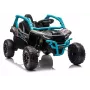 LEAN CARS Kawasaki JS330 24V 5Ah musta ja sininen akkuauto