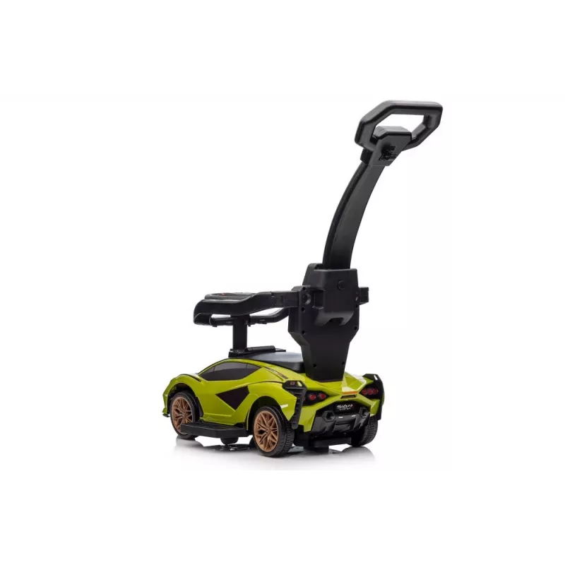 LEAN CARS Lamborghini QLS-996T ajoneuvo työntökahvalla, vihreä