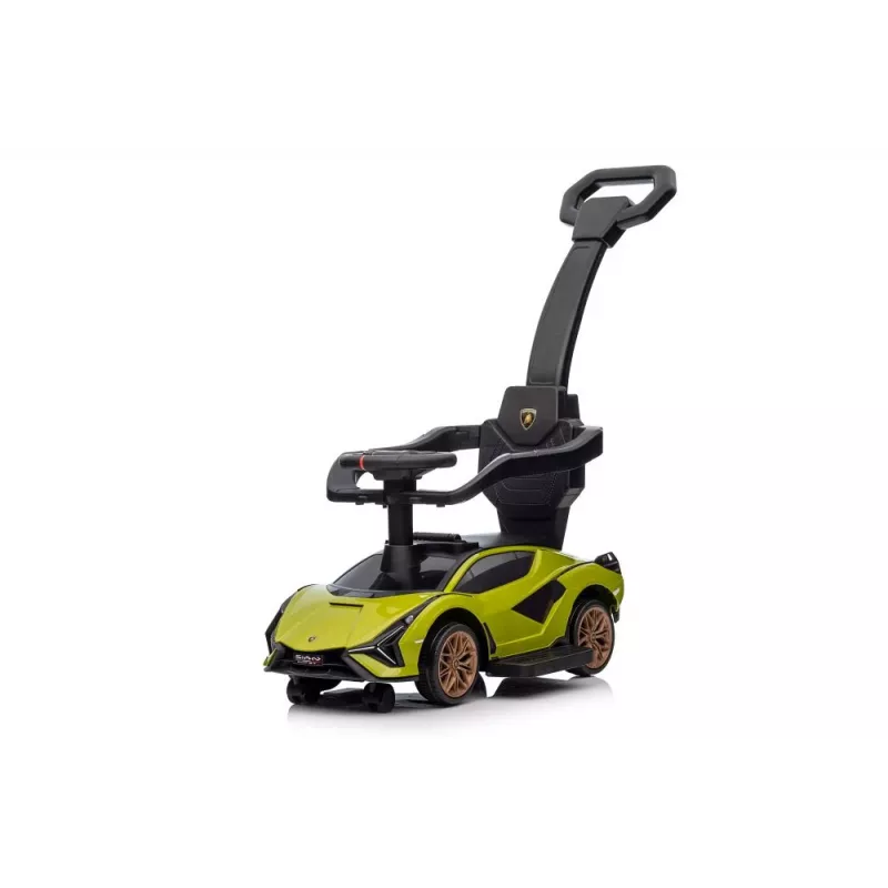 LEAN CARS Lamborghini QLS-996T ajoneuvo työntökahvalla, vihreä