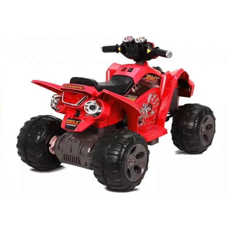 LEAN CARS Medium Quad punainen - sähköinen lasten mönkijä