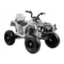 LEAN CARS quad BDM0906 sähköinen lastenajoneuvo ilmakumeilla, LED-valoilla, MP3, valkoinen