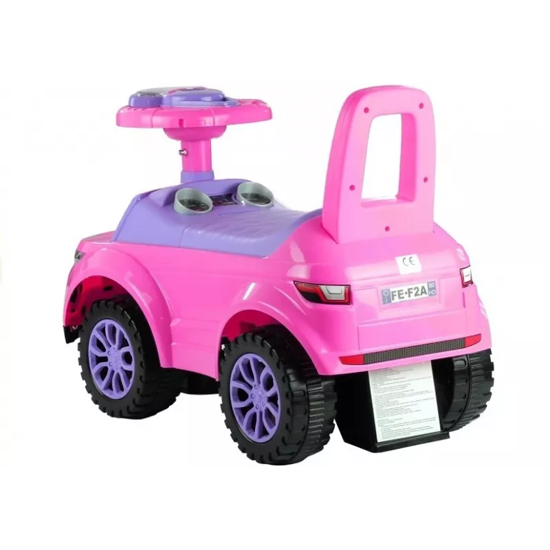 LEAN CARS lasten työnnettävä ajoneuvo 613W pinkki ääni valo