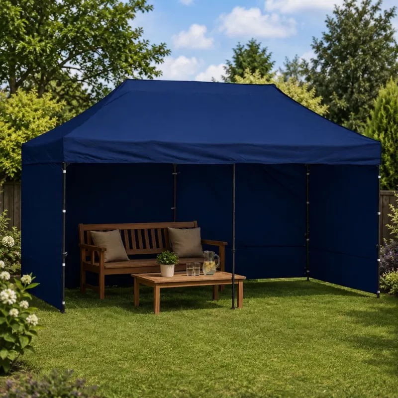 LEAN Express puutarhateltta catering-messupaviljonki Navy Blue 3x6 M
