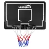 LEAN SPORT 30566 koripalloteline ja tausta - 90cm polykarbonaattilevy, seinäasennus, musta/punainen