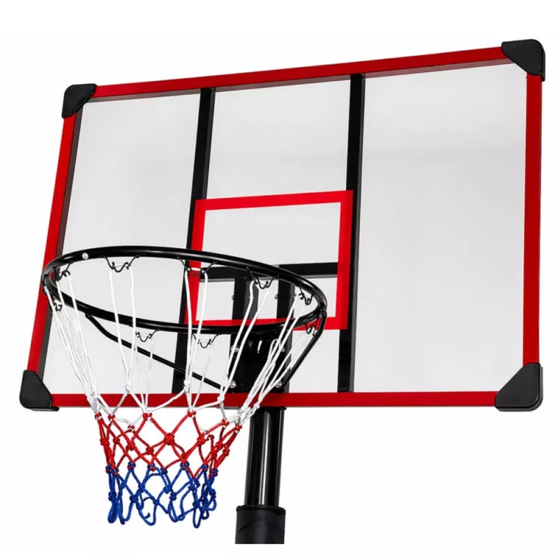 LEAN SPORT koripalloteline siirrettävä säädettävä jalusta 200-305 cm