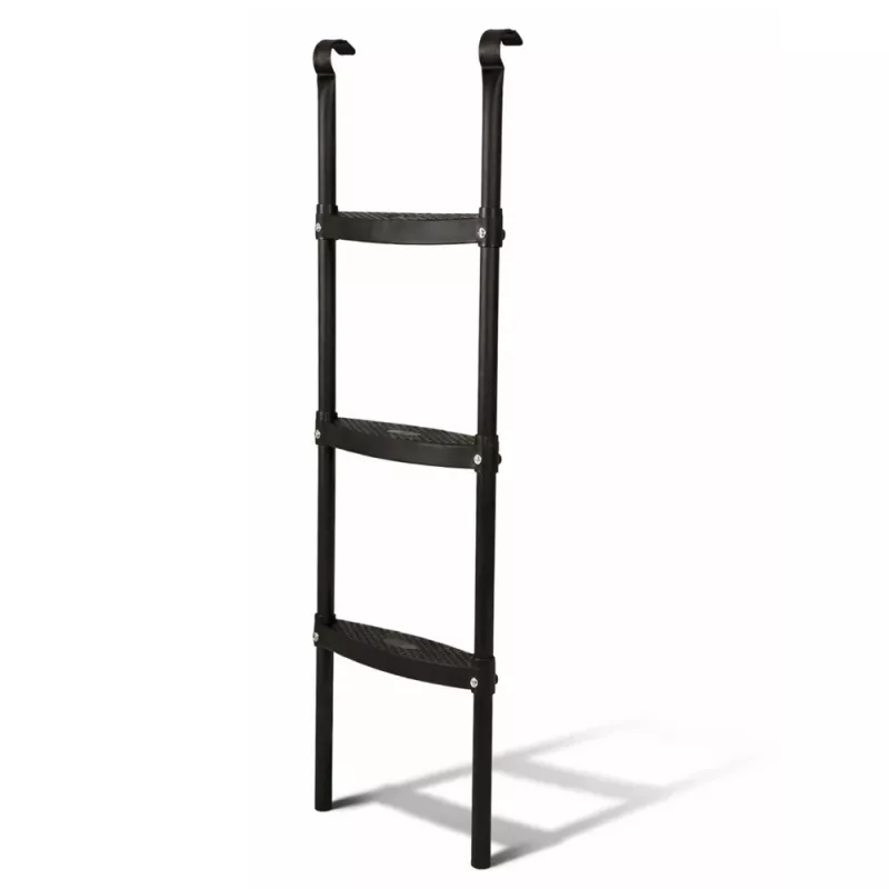 LEAN SPORT BEST 97 cm trampoliinitikkaat – 2 askelmaa, liukumaton, teräs, yleismallinen, musta