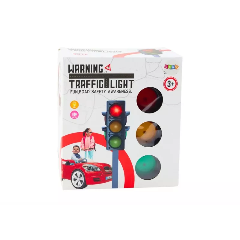 LEAN TOYS 20644 liikennevalo-lelu valo- ja äänitehosteilla