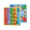 LEAN TOYS 3-in-1 magneettinen liitutaulu, sininen pelipöytä