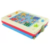 LEAN TOYS 3-in-1 magneettinen liitutaulu, sininen pelipöytä