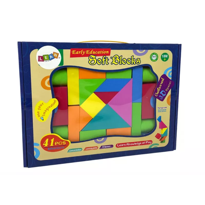 LEAN TOYS 41-osainen rakennusvaahtopalikat lapsille