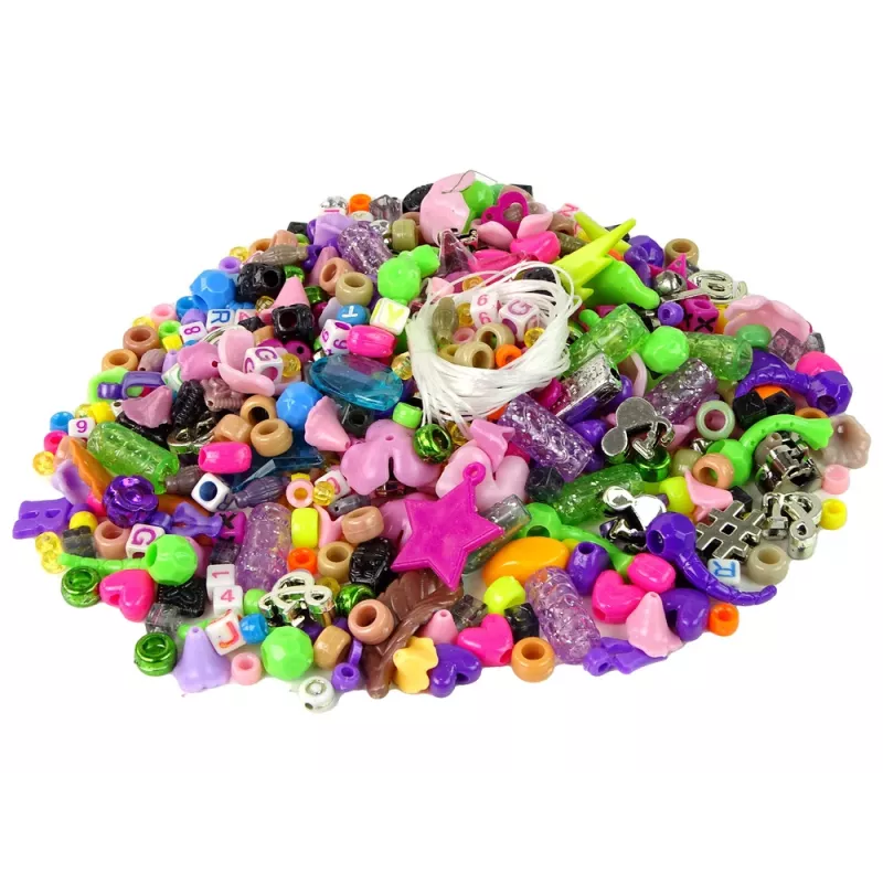 LEAN TOYS värikäs helmisarja DIY-korut