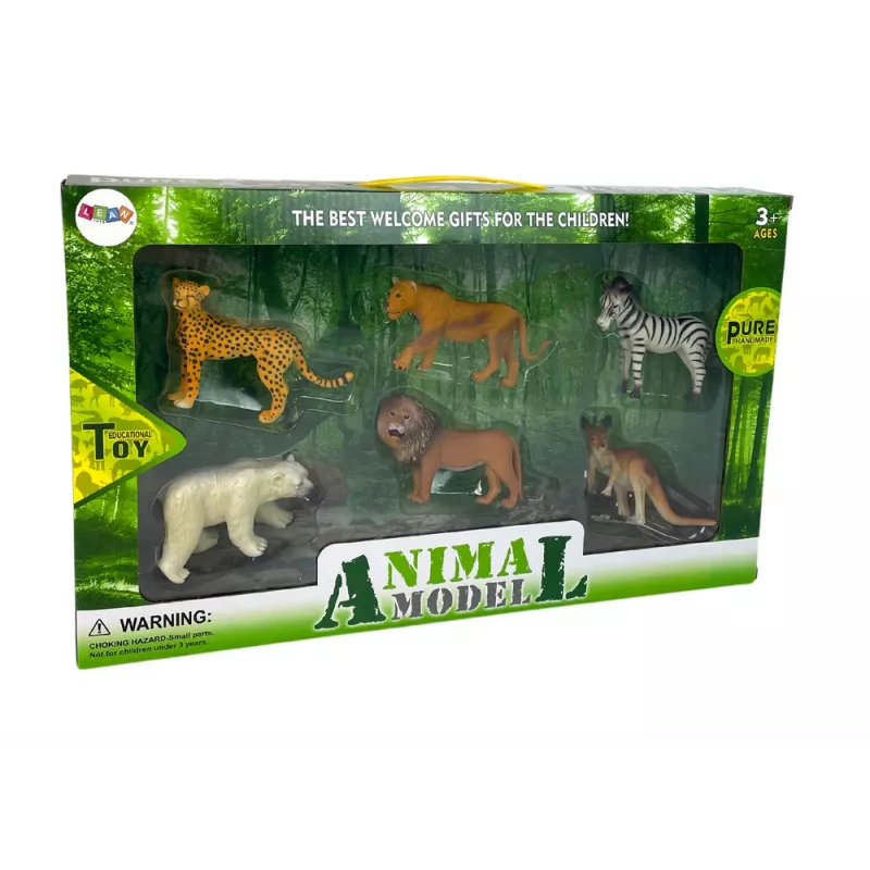 LEAN TOYS Africa Wildlife figuurisarja kenguru seepra