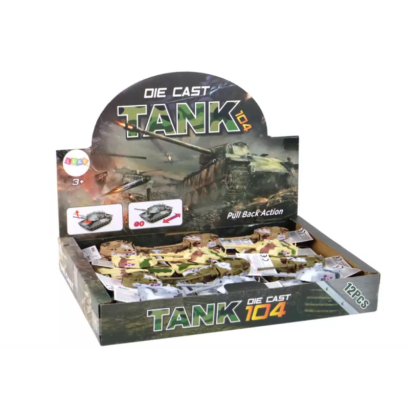 LEAN TOYS alumiininen panssarivaunu kitkavetoisena, eri värejä