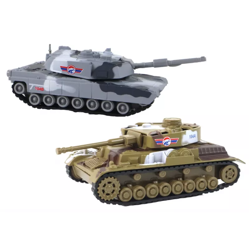 LEAN TOYS alumiininen panssarivaunu kitkavetoisena, eri värejä