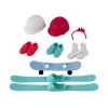 LEAN TOYS Anlily lasten nukke 4 urheilu hiihtotarvikkeet
