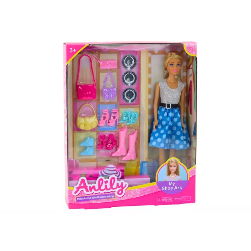 LEAN TOYS Anlily nukkesetti vaatteet asusteet lisätarvikkeet