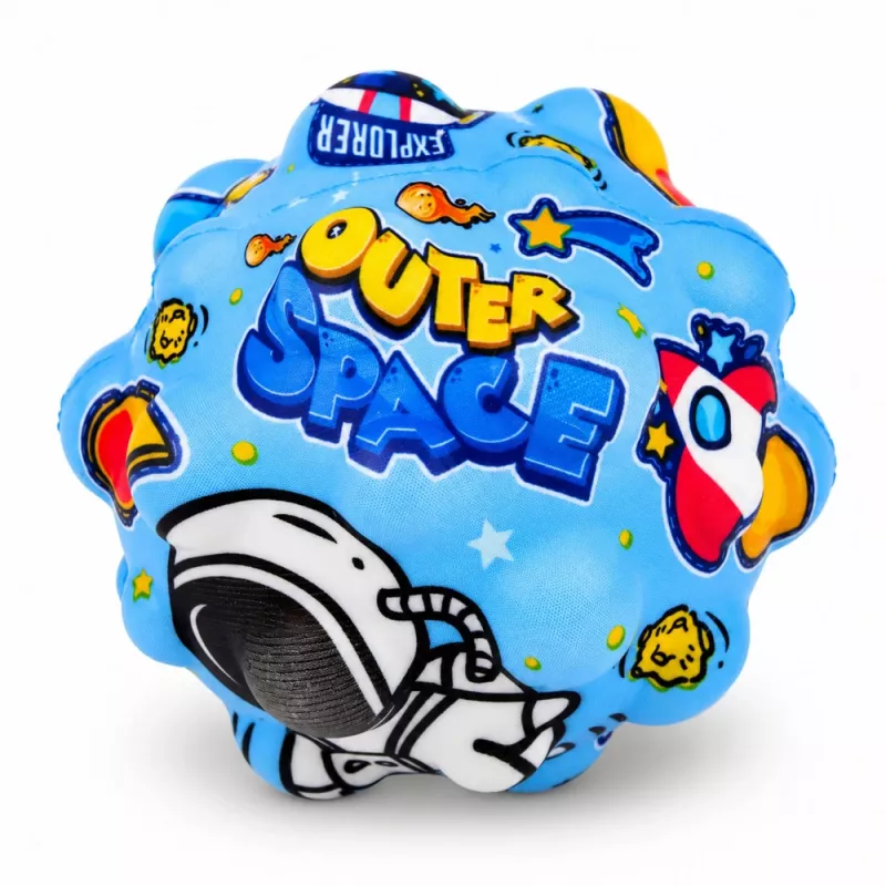 LEAN TOYS stressiä lievittävä vaahtopallo nystyröillä pomppimiseen Kosmos 7 cm