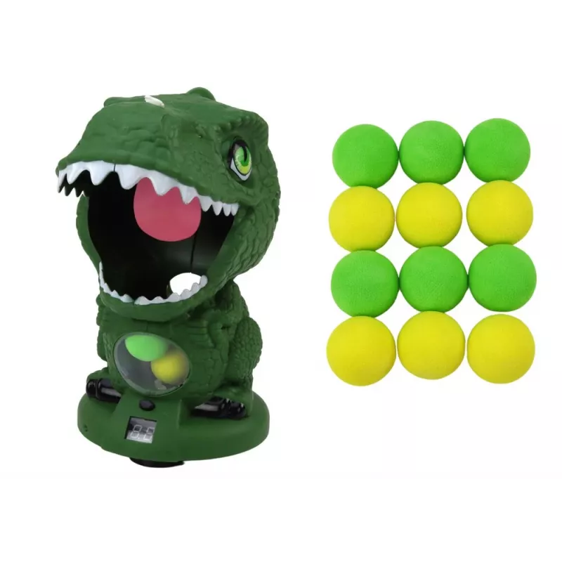 LEAN TOYS arcade-peli ammunta dinosaurus vihreä palloase