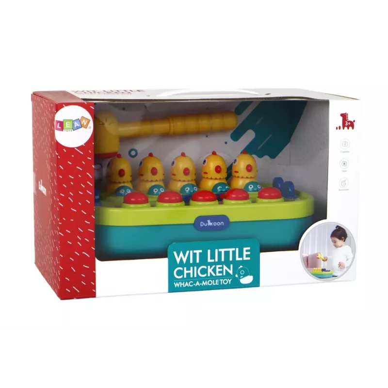 LEAN TOYS arcadepeli Whac-a-Mole kanat vasara valot äänet paristokäyttöinen