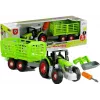 LEAN TOYS koottava traktori avoimella perävaunulla 43 cm