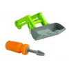 LEAN TOYS koottava traktori avoimella perävaunulla 43 cm