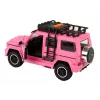 LEAN TOYS auto maastoauto vaaleanpunainen V12 turbiini