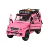 LEAN TOYS auto maastoauto vaaleanpunainen V12 turbiini