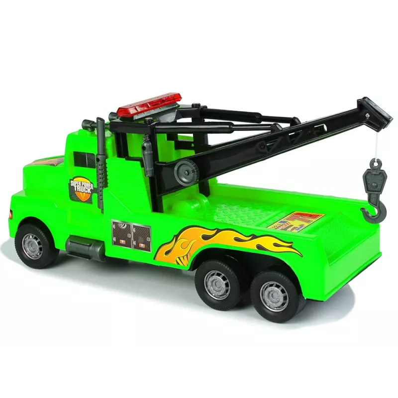 LEAN TOYS auto hinausauto tienvarsiapu 1:10 vihreä köysi
