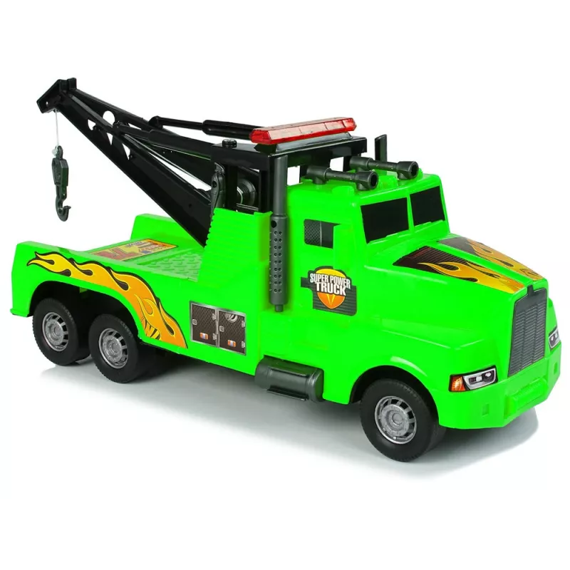 LEAN TOYS auto hinausauto tienvarsiapu 1:10 vihreä köysi
