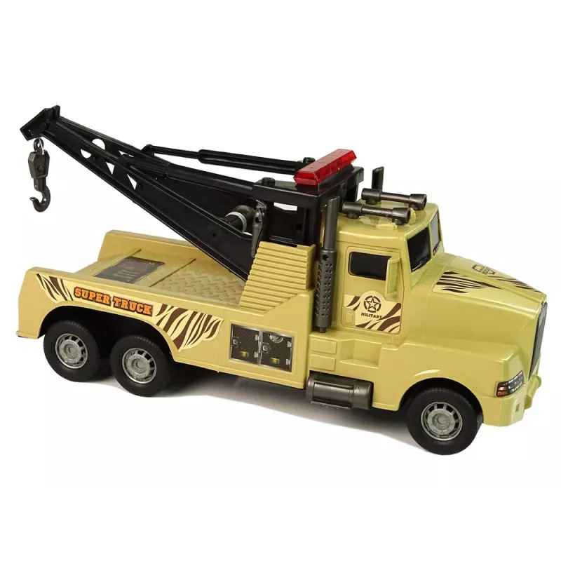 LEAN TOYS auto hinausauto tienvarsiapu 1:10 köysi ruskea